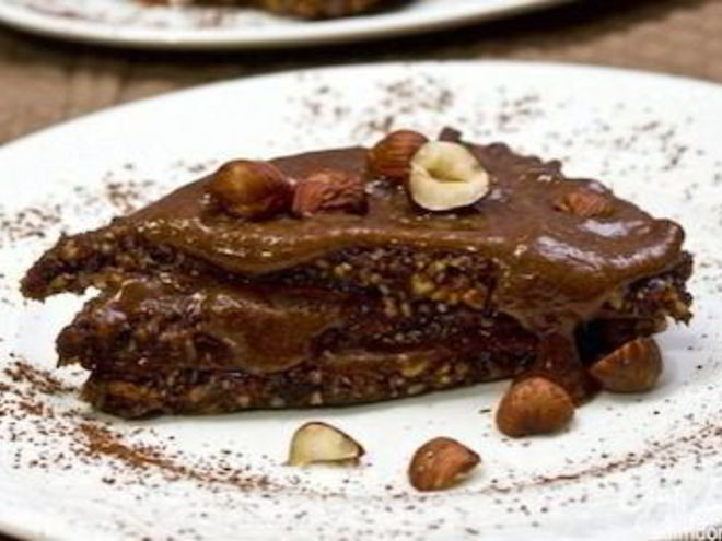 Рецепт сырого шоколадного пирожного