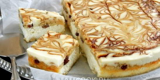 Творожное пирожное