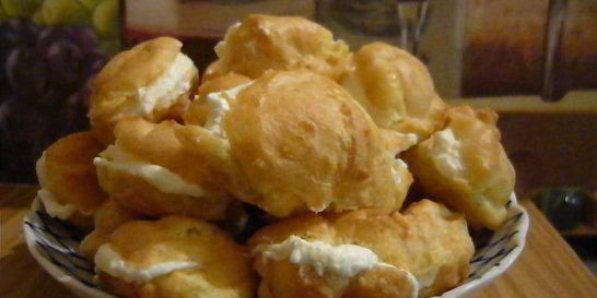 Заварные диетические пирожные