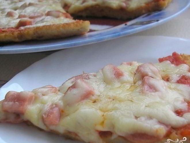 Рецепт быстрой пиццы из батона