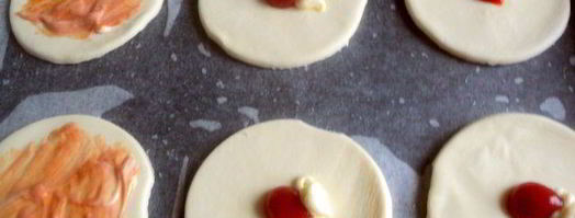 мини-пицца с грибами и ветчиной. Шаг 5