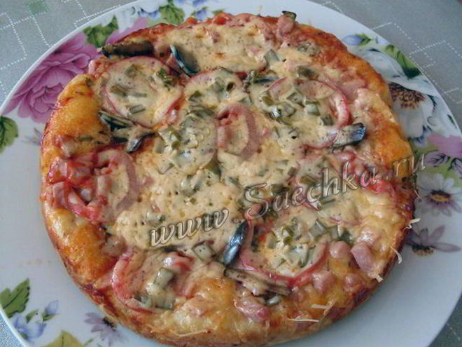 Рецепт наливной пиццы в мультиварке