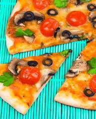 Пицца с грибами