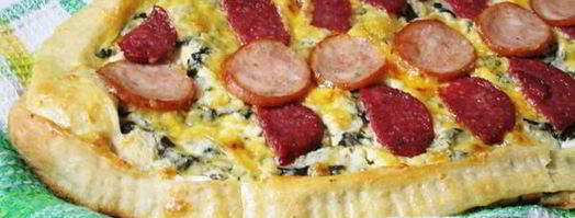 пиде с колбасой — турецкая пицца. Шаг 5