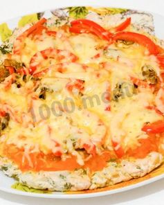 Пицца без муки диетическая