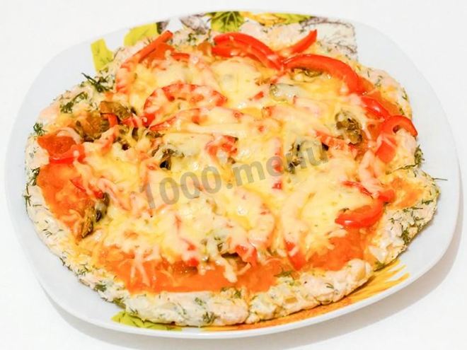 Рецепт пиццы без муки диетическая