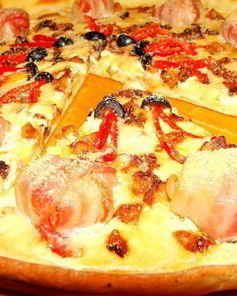 Пицца Гребешки Ля Гурме