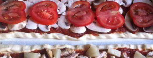 пицца из слоеного теста. Шаг 3