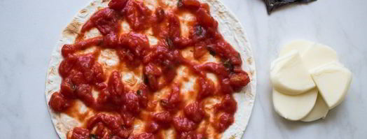 пицца маргарита на лаваше. Шаг 2