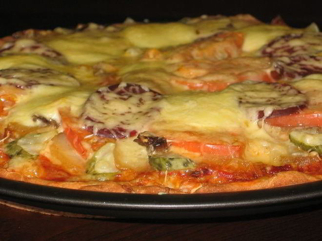 Рецепт пиццы многослойной по-деревенски