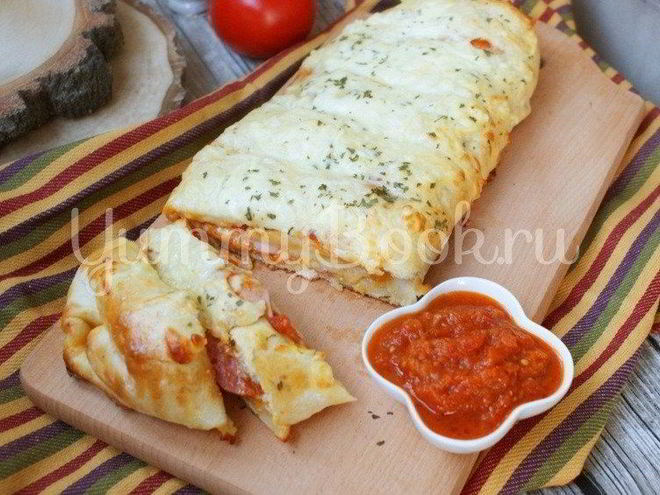 Рецепт пиццы-рулета стромболи