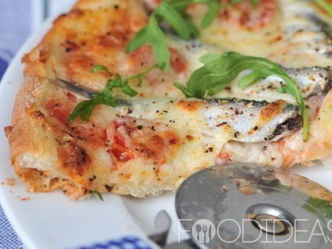 Рецепт пиццы с анчоусами