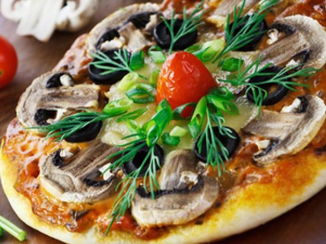 Рецепт пиццы с грибами
