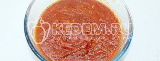 пицца с колбасой и грибами. Шаг 3