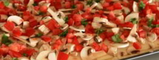 пицца с курицей и грибами. Шаг 14