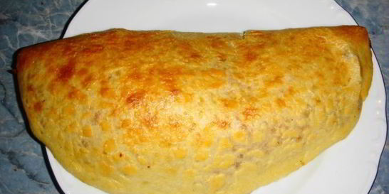 Пицца с моцареллой закрытая Дорожная