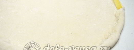 пицца с сосисками и помидорами. Шаг 8