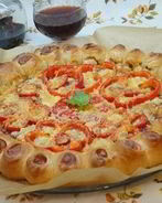 Пицца с сосисками