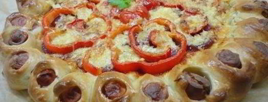 пицца с сосисками. Шаг 9