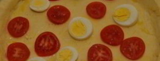 пицца с сосиской и помидорами. Шаг 6