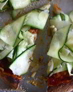 Пицца с цуккини и Моцареллой