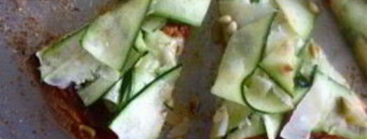 пицца с цуккини и моцареллой. Шаг 4