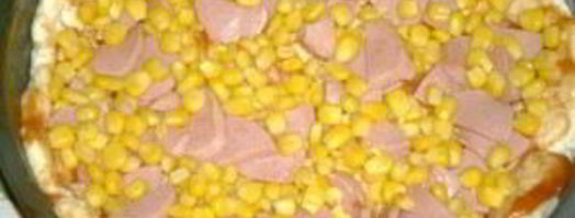 пицца с вешенками и кукурузой. Шаг 3