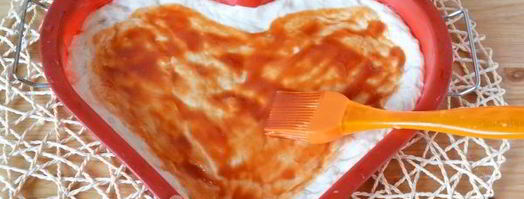 пицца-сердце с ветчиной и сыром. Шаг 16