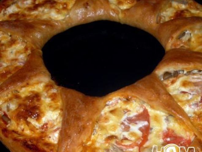 Рецепт пиццы-венка