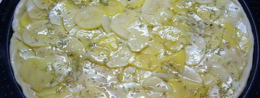 постная пицца бьянка с розмарином и картофелем. Шаг 6