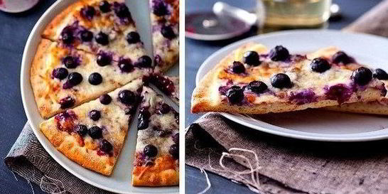 Сладкая черничная пицца