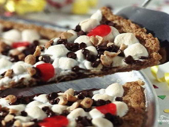 Рецепт сладкой пиццы