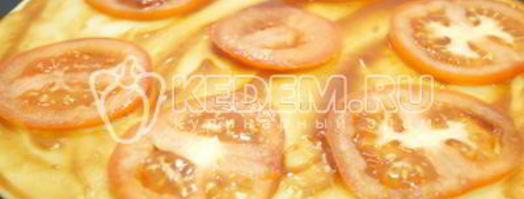 тонкая пицца с моцареллой. Шаг 10