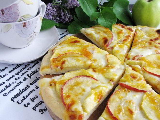 Рецепт яблочной пиццы