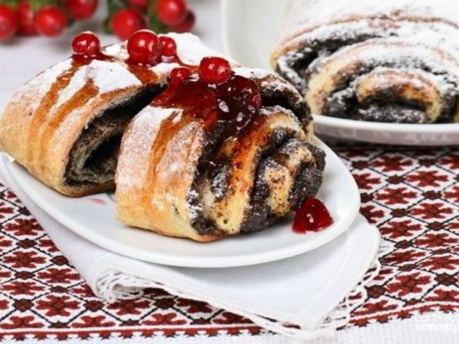 Рецепт постного макового рулета