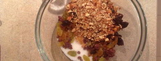 постная коврижка с миндалем, изюмом и черносливом. Шаг 3