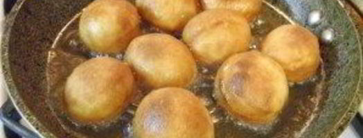 пышки на кефире, жаренные на сковороде. Шаг 7