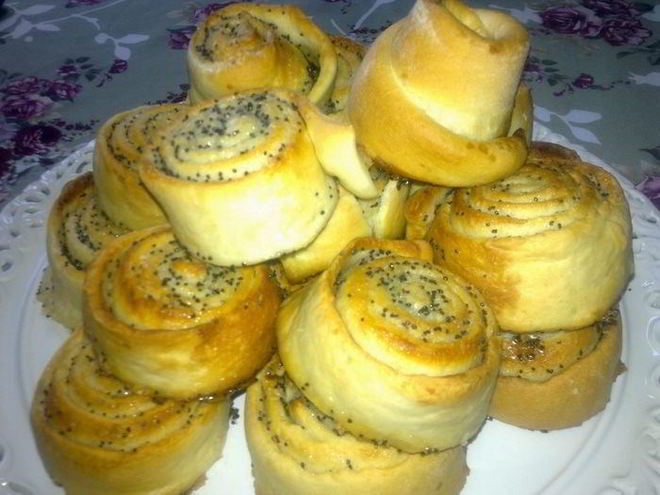 Рецепт рулетиков с маком