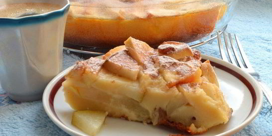 Классическая шарлотка с творогом