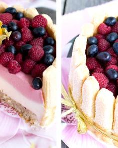 Малиновая шарлотка