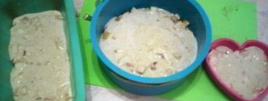 шарлотка на ряженке с яблоками. Шаг 7