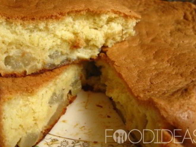 Рецепт шарлотки с грушами