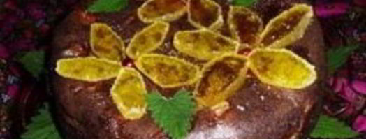 шарлотка с какао и яблоками. Шаг 7