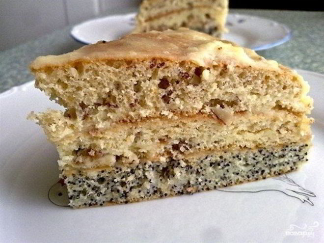 Рецепт шарлотки с маком и яблоками