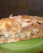 Шарлотка с тертыми яблоками