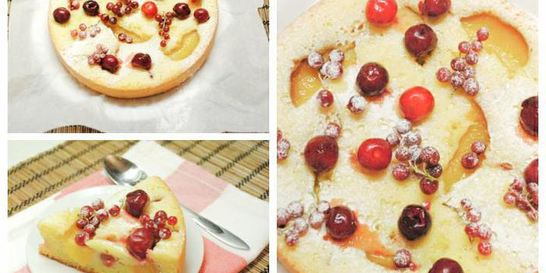 Шарлотка с ягодами