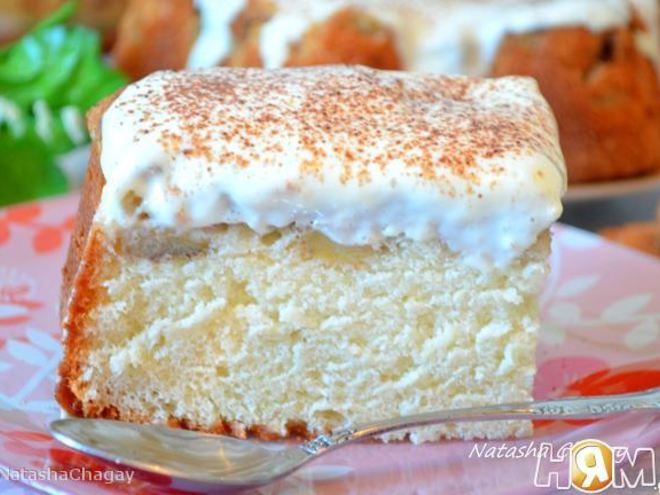 Рецепт шарлотки со сметанным кремом