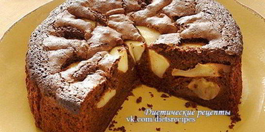 Шоколадная шарлотка