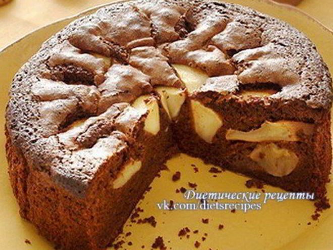 Рецепт шоколадной шарлотки