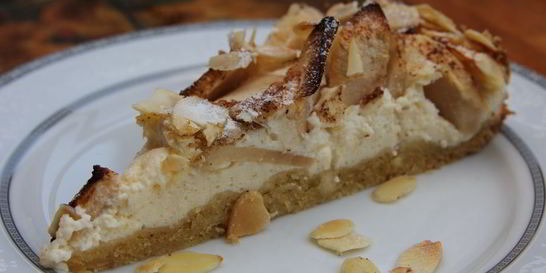 Творожная шарлотка с яблоками